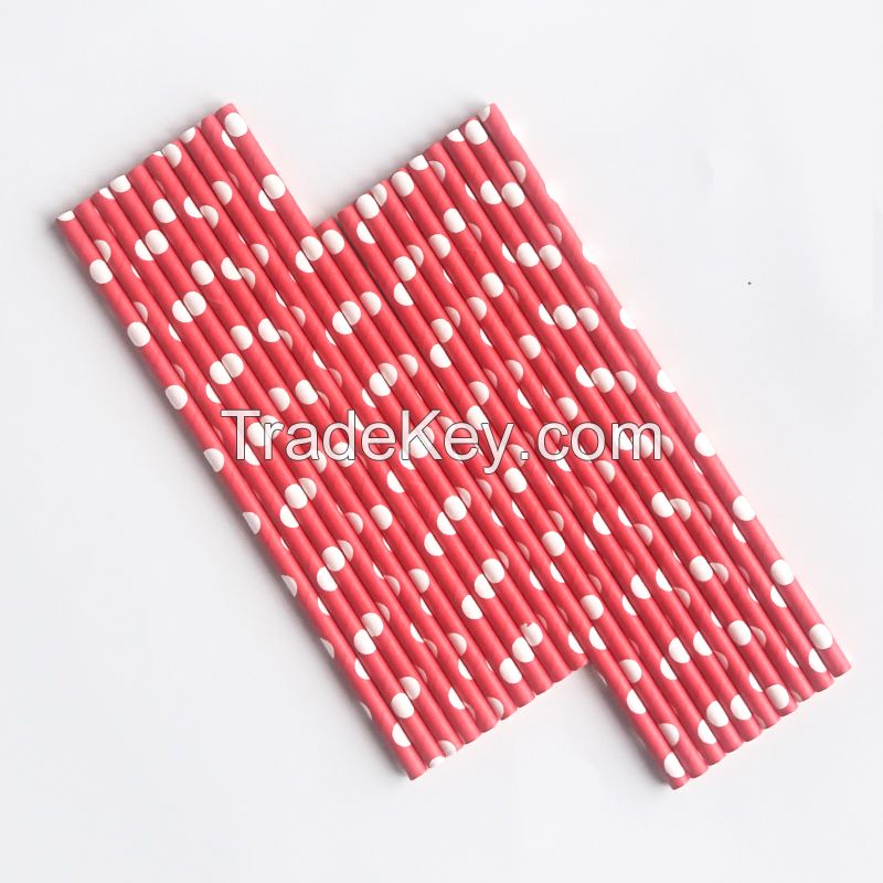 Best Sellers Beautiful Flower Cheap Wedding Paper Drinking Straw Packing 