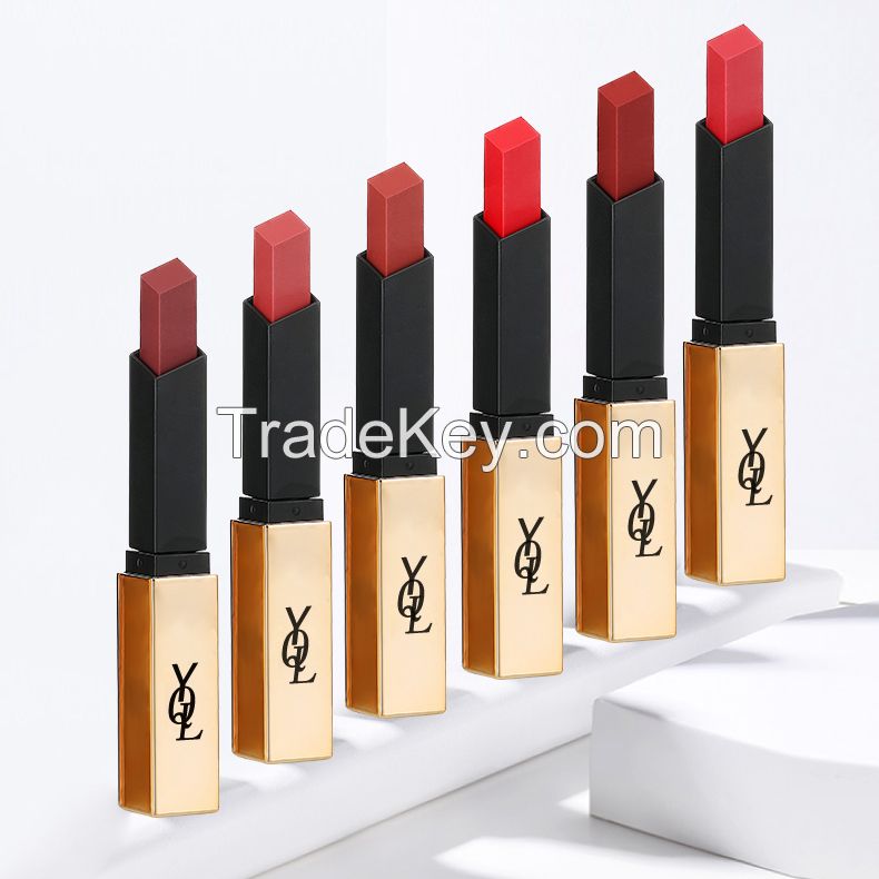 Makeup vendor YQL wholesale waterproof natural custom private label matte lipstick