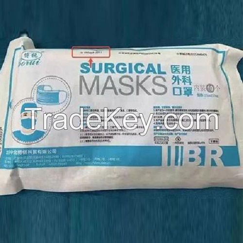SMS structure 3-ply Middle meltbrown nonwoven fabric Medical surgical mask