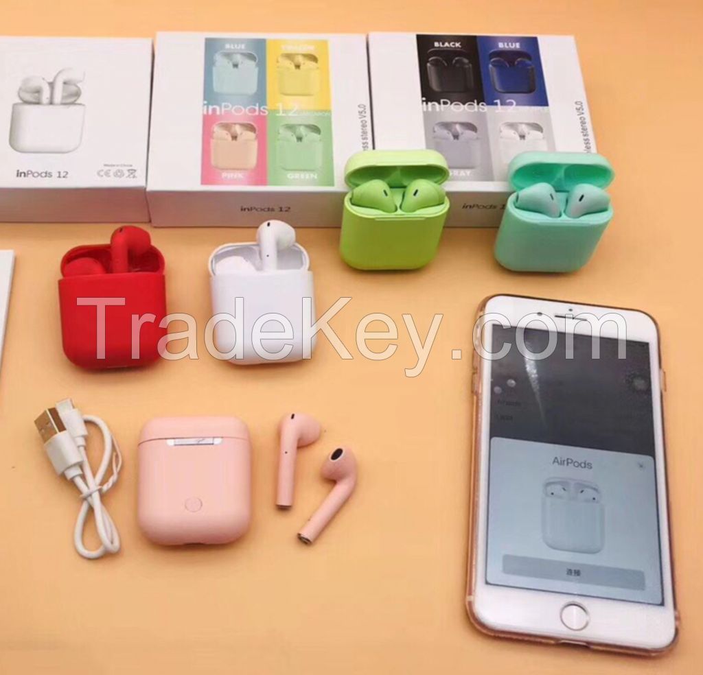 i12 TWS earbud with charging case