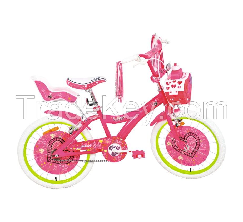 12inch steel children bike pink kids bike for girl