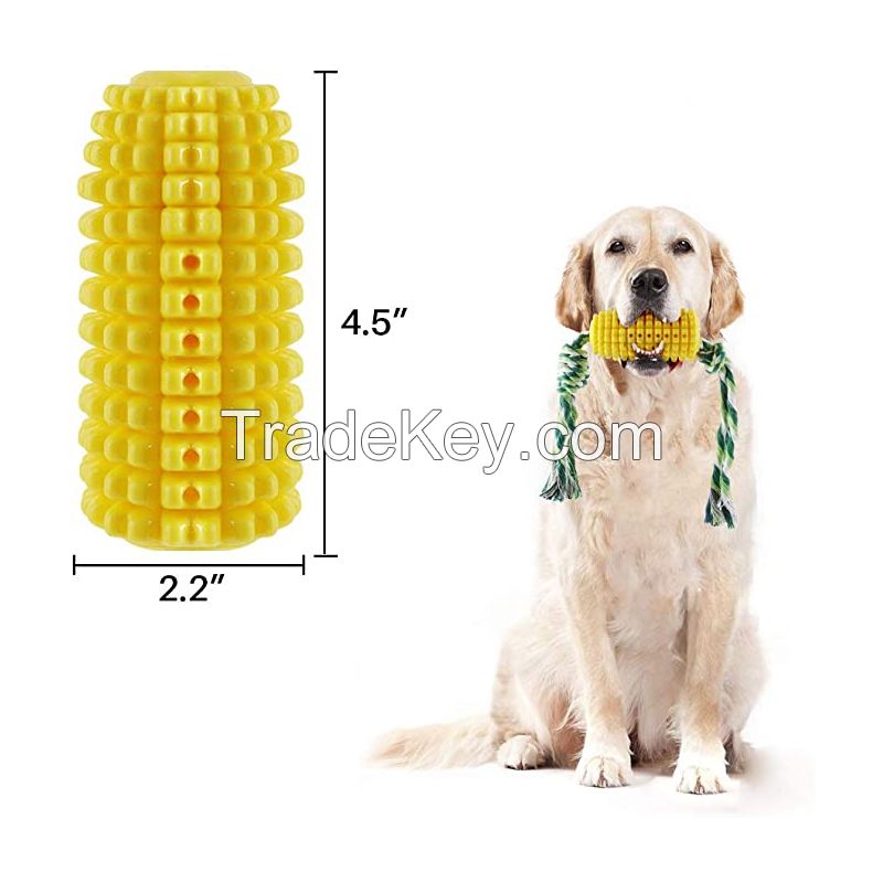 Long Lasting Safe Durable Corn Shaped Pet Dog Teeth Cleaning Toy
