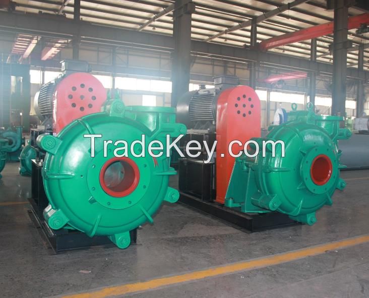 Heavy duty industrial anti-abrasive rubber sand slurry pumps