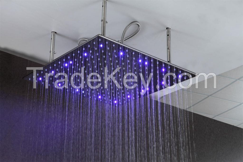 LED rainfall shower head SUS304 bathroom accessories