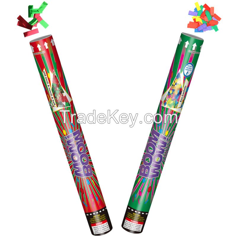 Boomwow Christmas New Year Party Colorful Confetti Cannon