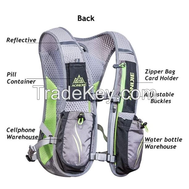 Marathon Running Hydration backpack Vest with 2L Bladder