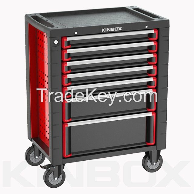 Ningbo Kinbox 7 Drawer Automobile Workshop Tool Set Trolley Mobile Cabinet