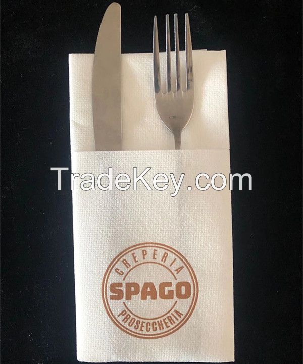 cutlery white  airlaid paper napkin