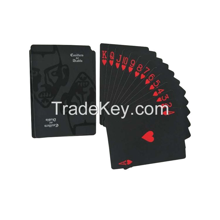 JP022 Superb Custom Black Playing Card In Blister Package For Promotion Purpose