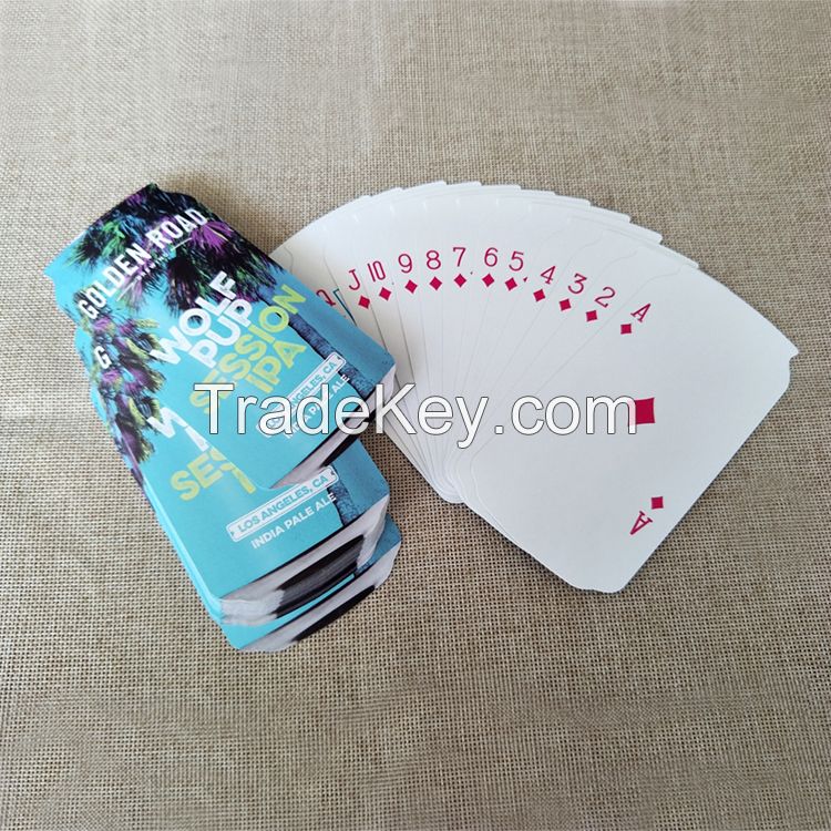 JP116 Advertising Playing Cards With Irregular Shape