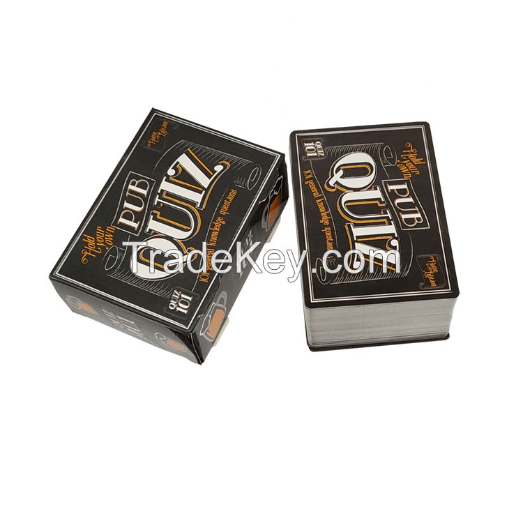 JP083 Manufacturer Supplier Custom Quiz Card Game Printing