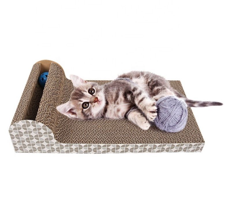 Corrugated Rectangular Cat Cardboard Scratcher Pet Products