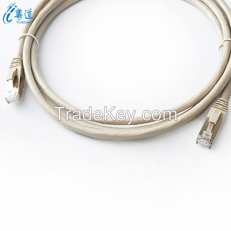 RJ45 connector PVC jacket copper wire cat6 FTP patch cord cable