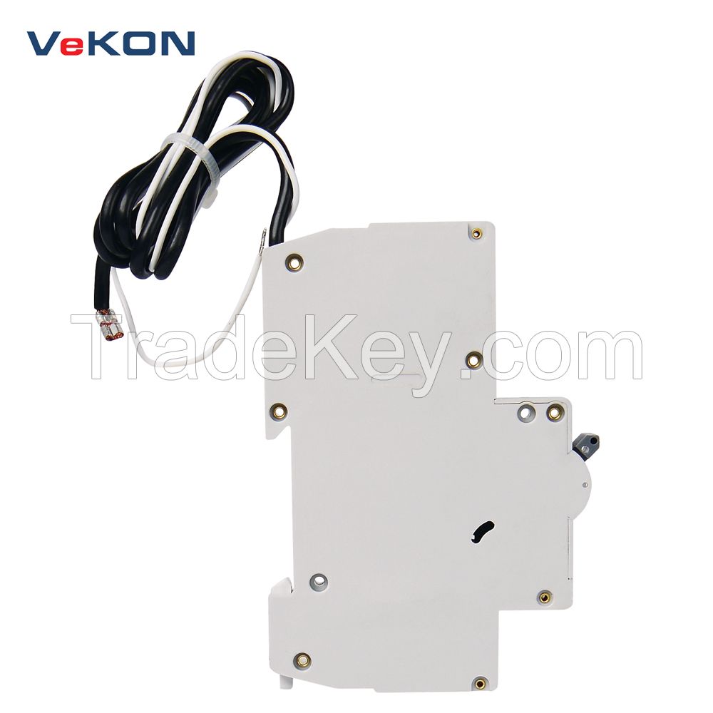 Hot Sales VB12L-40 30mA 100mA 300mA  Residual Current Circuit Breaker with Overcurrent Protection RCBO 1P