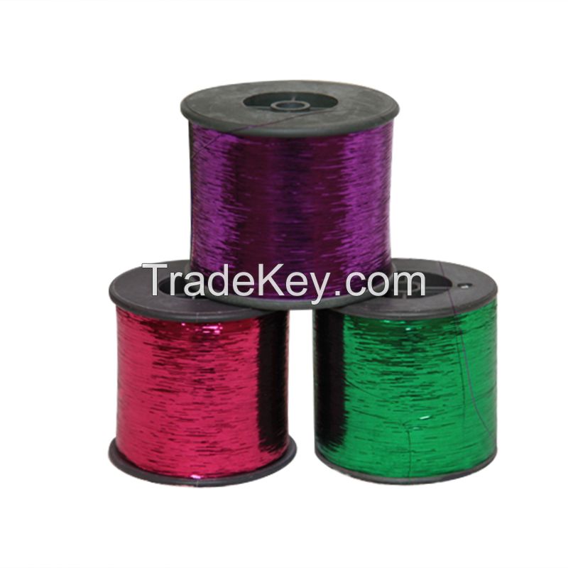 Metallic Yarn Embroidery Yarn Lurex Yarn M Type for Knitting Fast Selling Popular Colors Rainbow Pearl Transparent