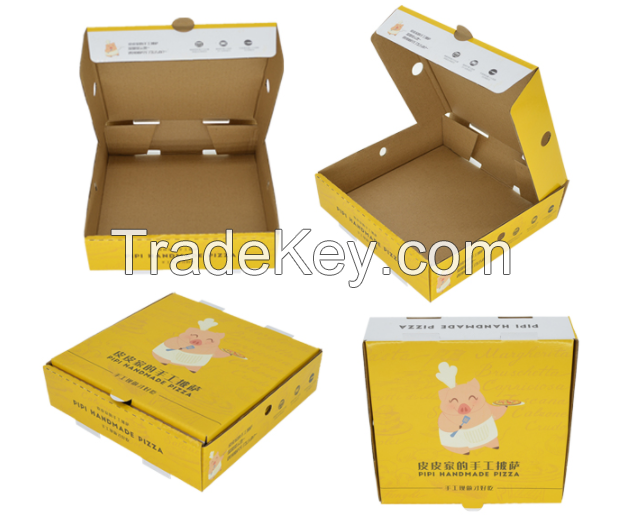 WHOLESALE PIZZA BOXES , Pizza Carton Custom Printed Corrugated Paper Packaging Cheap Pizza Box