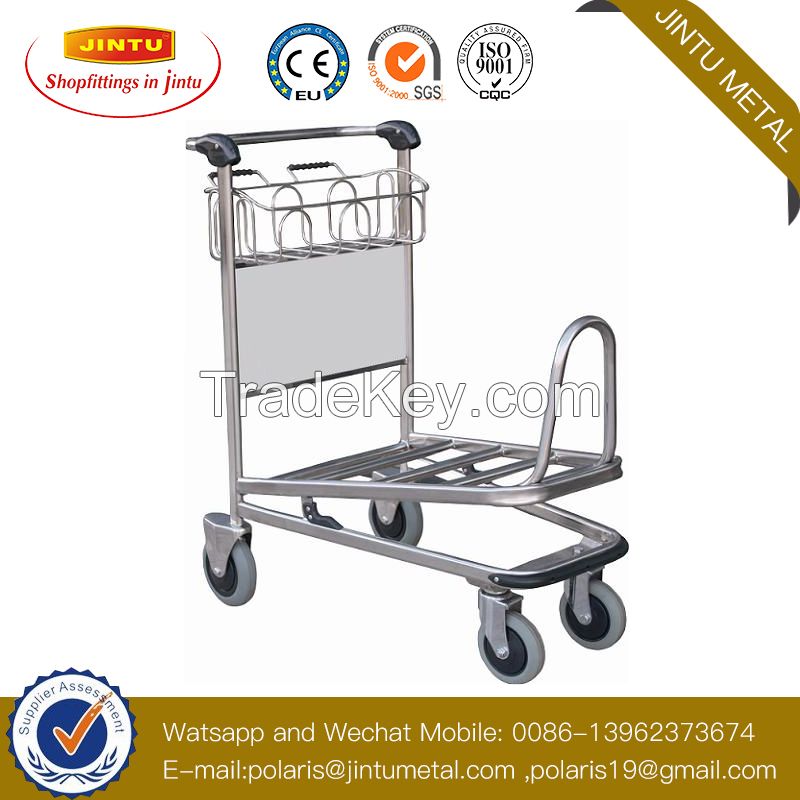 Handle Aluminum Alloy Luggage Airport Trolley with Brake