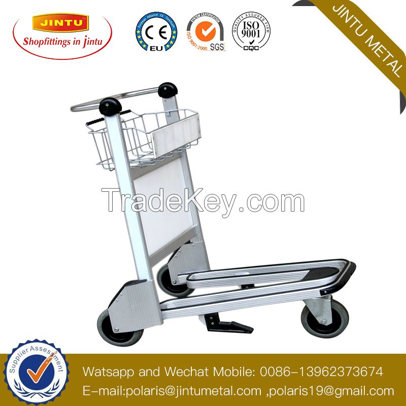 Handle Aluminum Alloy Luggage Airport Trolley with Brake