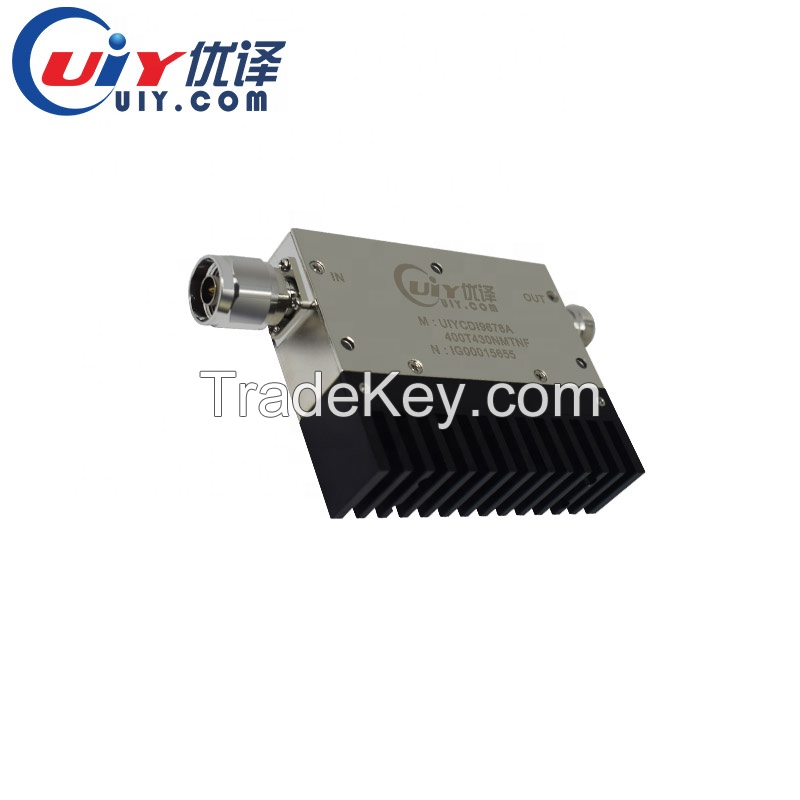 Customized RF Isolator 400MHz to 430MHz Dual Junction Isolator N male to N Female connector