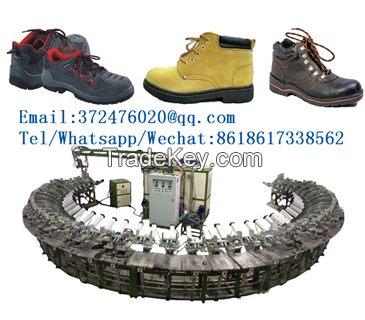 Semiautomatic Two colors Two density safety boots snow shoes pu shoe s