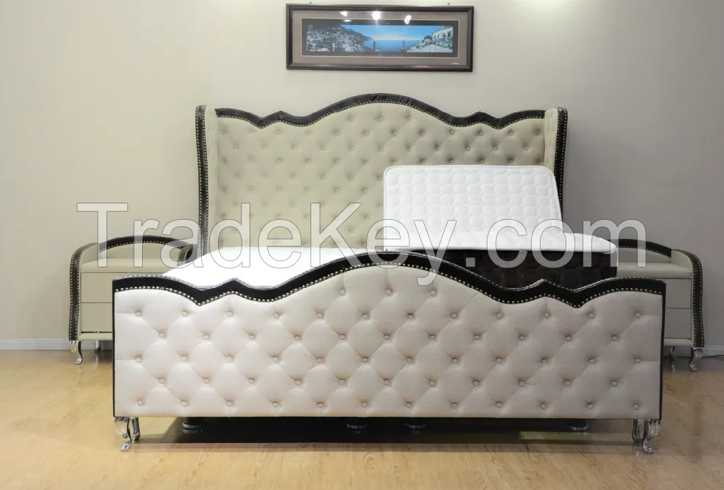 European Style Luxury Bed Lifted Bed with Adjustable Electric Mattress