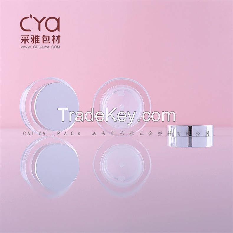 Round Single Empty Eyeshadow Powder Case Cream Container Lip Scrub Container