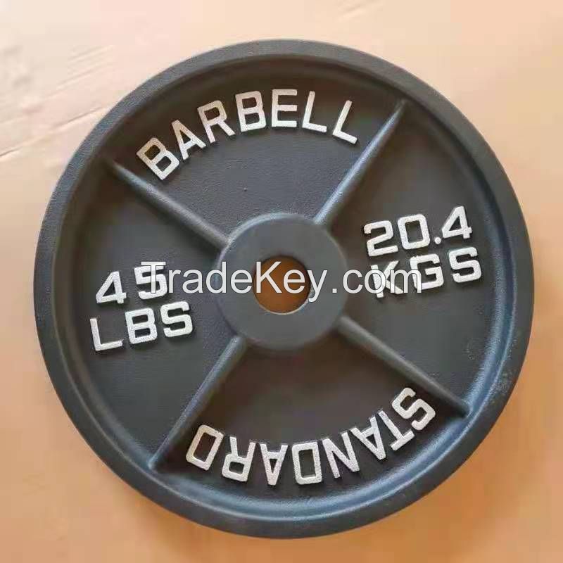 Standard metal barbells