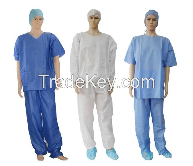 disposable sms medical scrubs suit