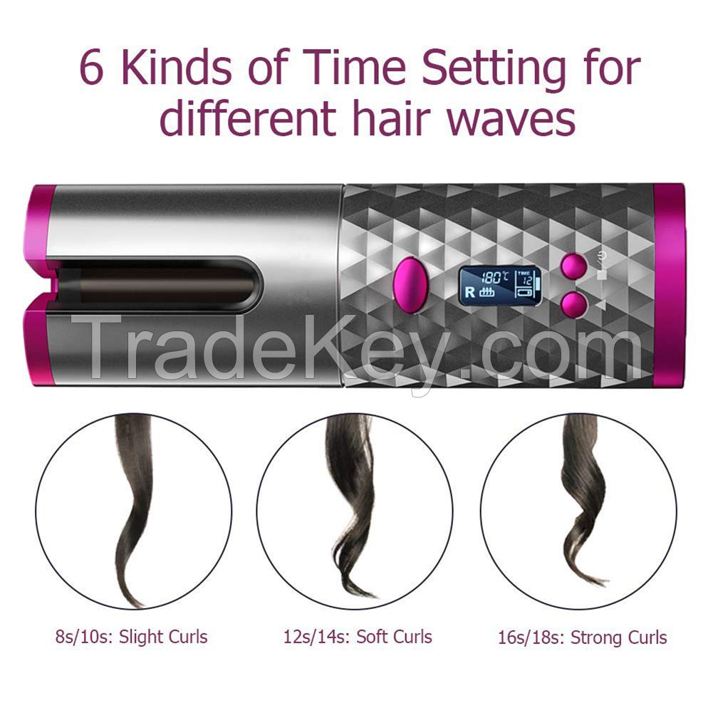 2020 hot selling USB rechargeable automatic hair curler