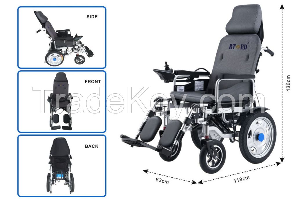 Electric wheelchair can be foldable remote control walking tool