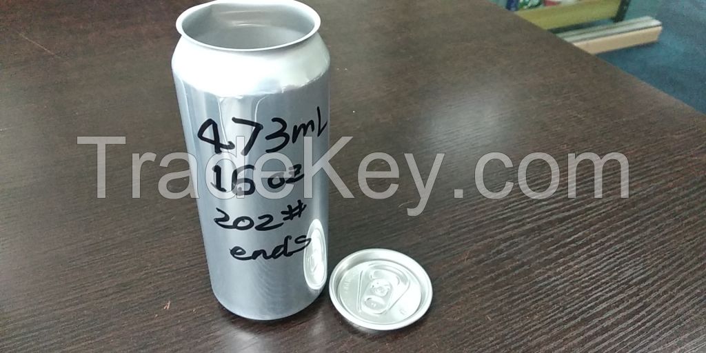 BPANI 16oz aluminum can with lid 
