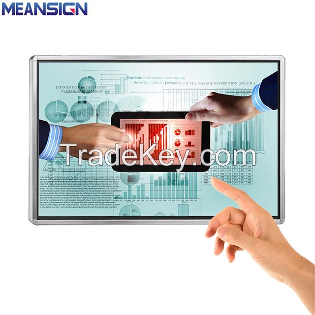 55 Inch Wall Mount Infrared Touch Display Screen