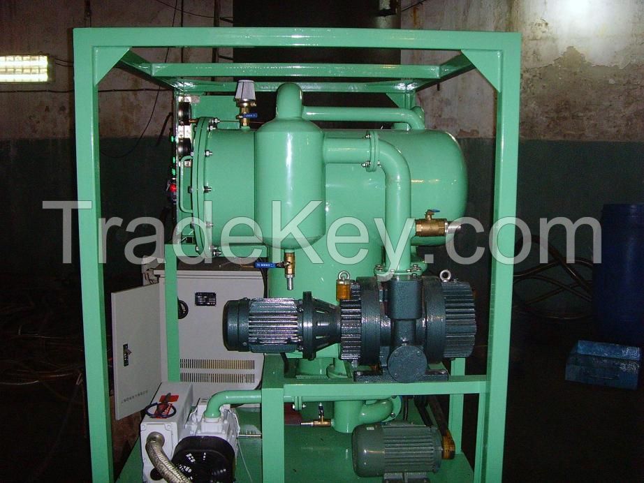 Two stage vacuum transformer oil purification machine