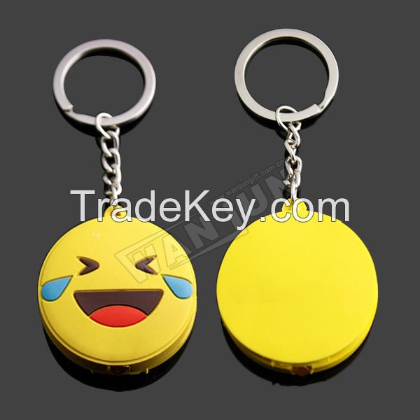Cute Design Soft PVC Keychain Lather Keychain Hotsale Plastic Keychain