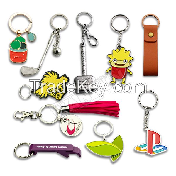 Cute Design Soft PVC Keychain Lather Keychain Hotsale Plastic Keychain