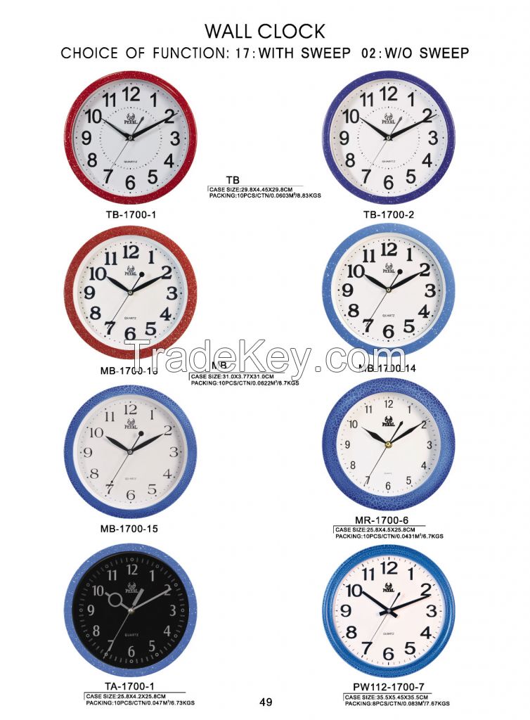Factory supply various different high quality wall clock