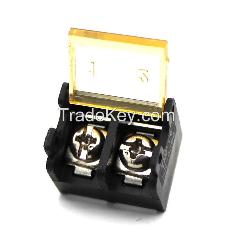 barrier terminal block 9.5mm pitch PCB type black