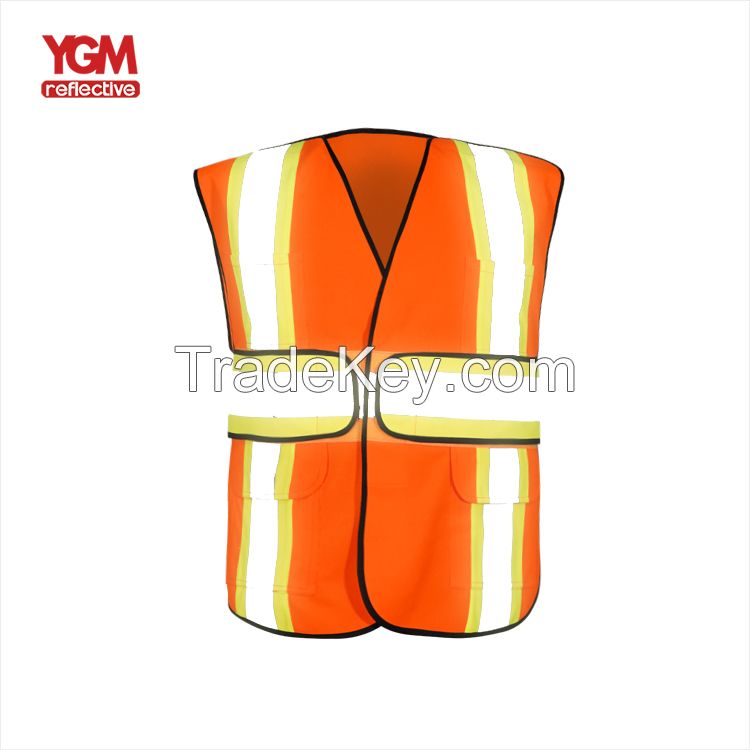 High visibility adjustable security custom safety vest