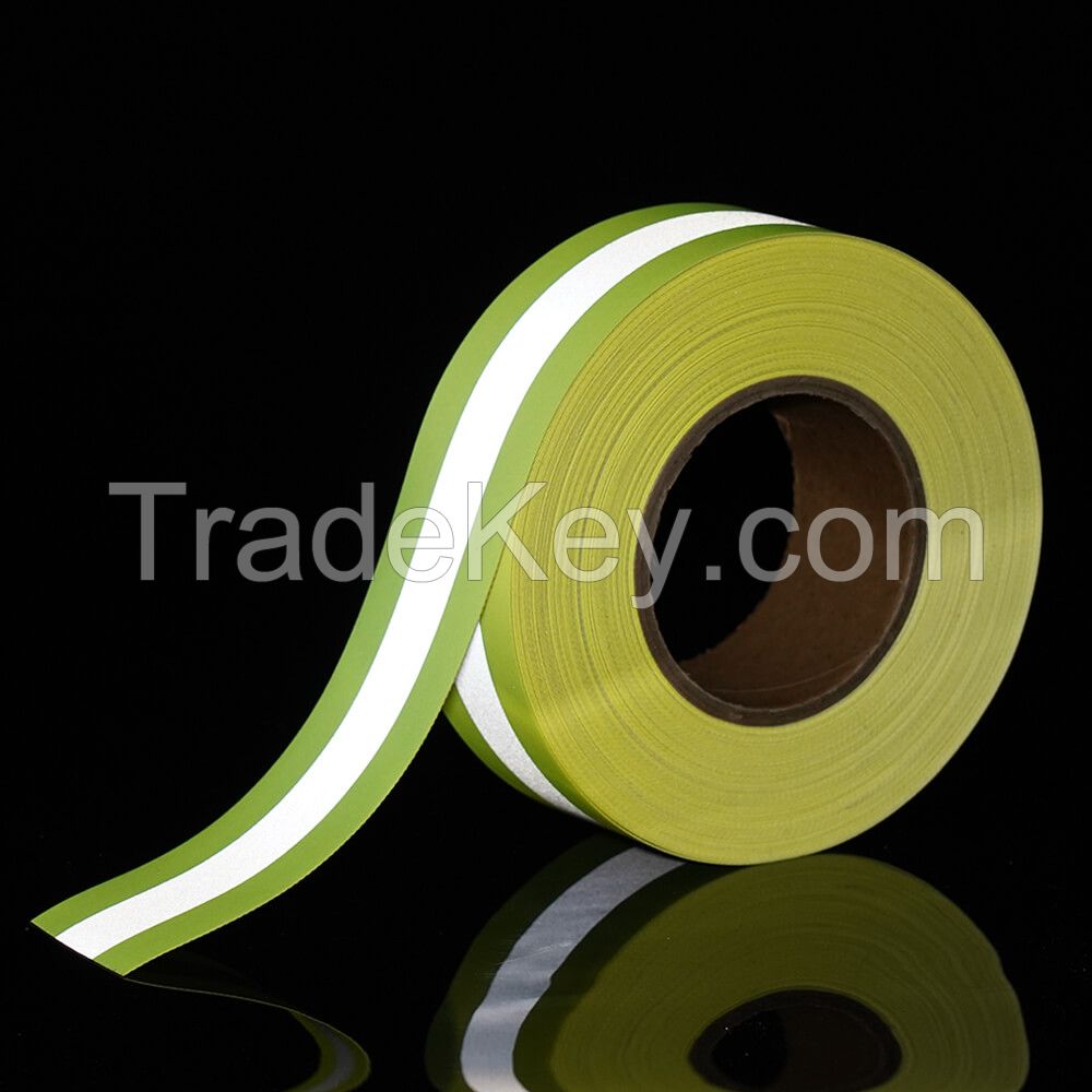 High visibility silver yellow flame retardant reflective tape for clothing