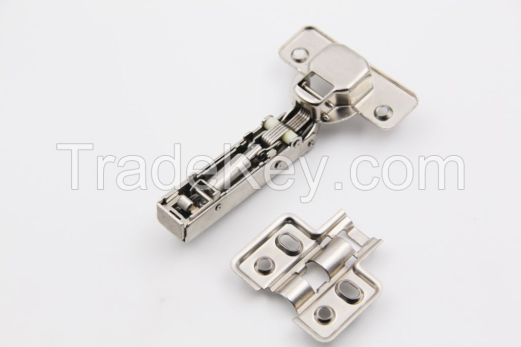 One way clip on iron soft closing cabinet hinge