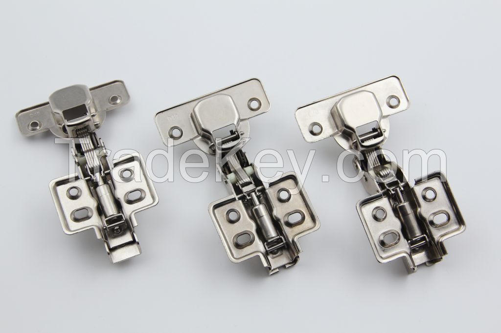 One way non-detachable soft closing cabinet hinge