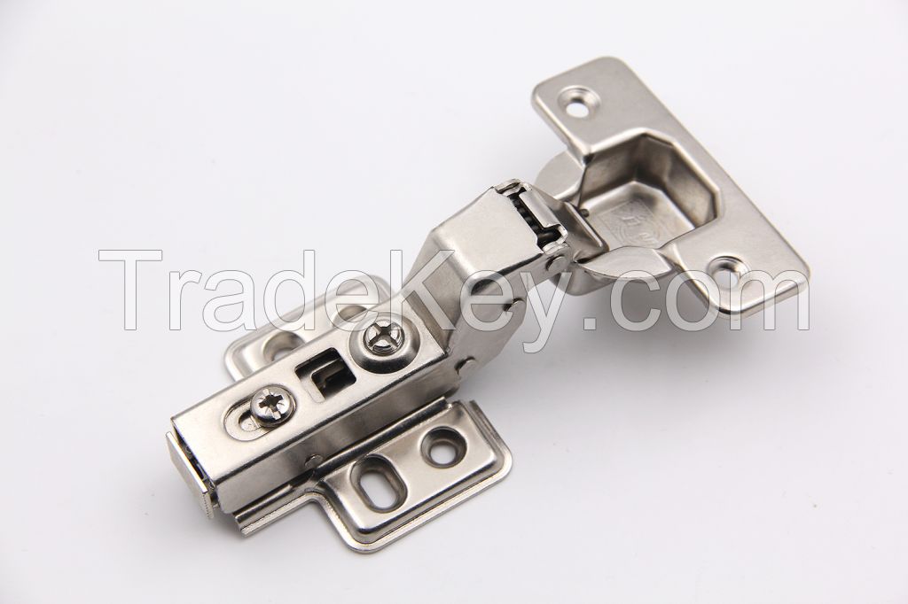 One way clip on iron soft closing cabinet hinge