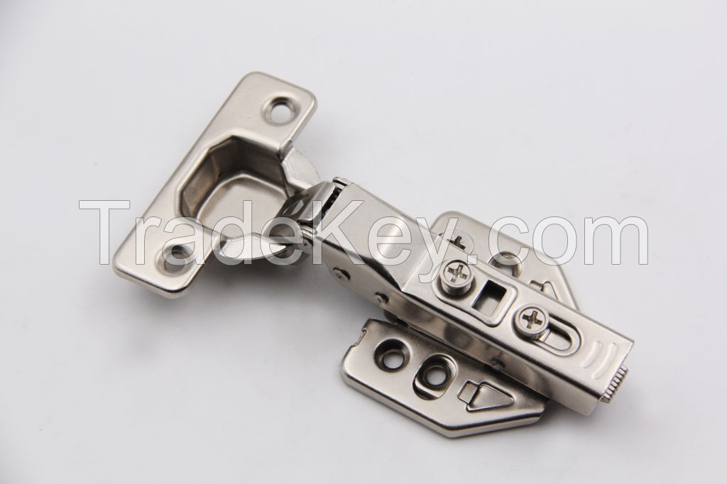 Two way clip on 3d cold rolled steel soft closing cabinet hinge