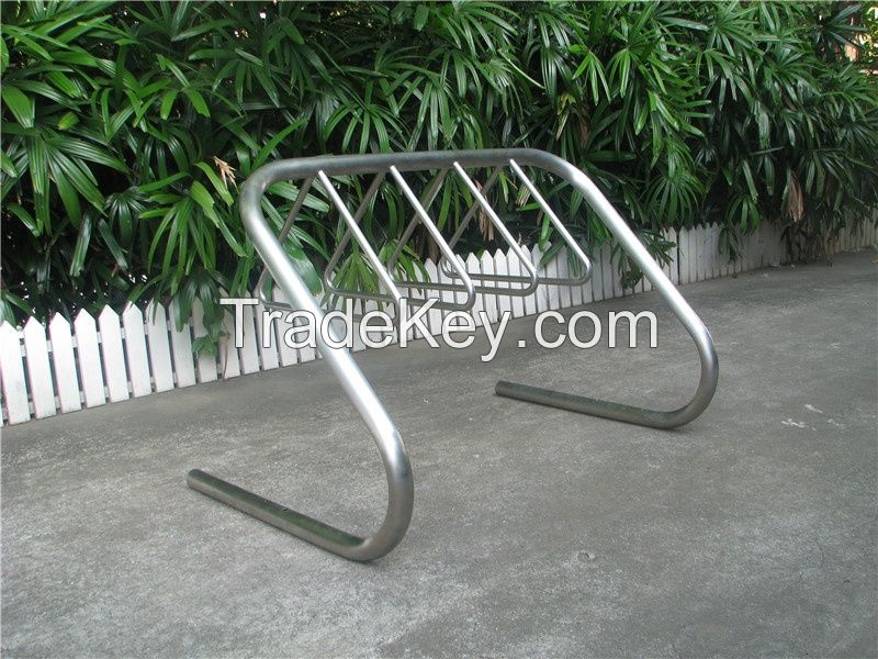 Stainless steel bike rack floor bicycle stand