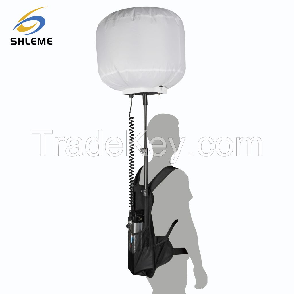 backpack portable mobile balloon light tower for advertisement