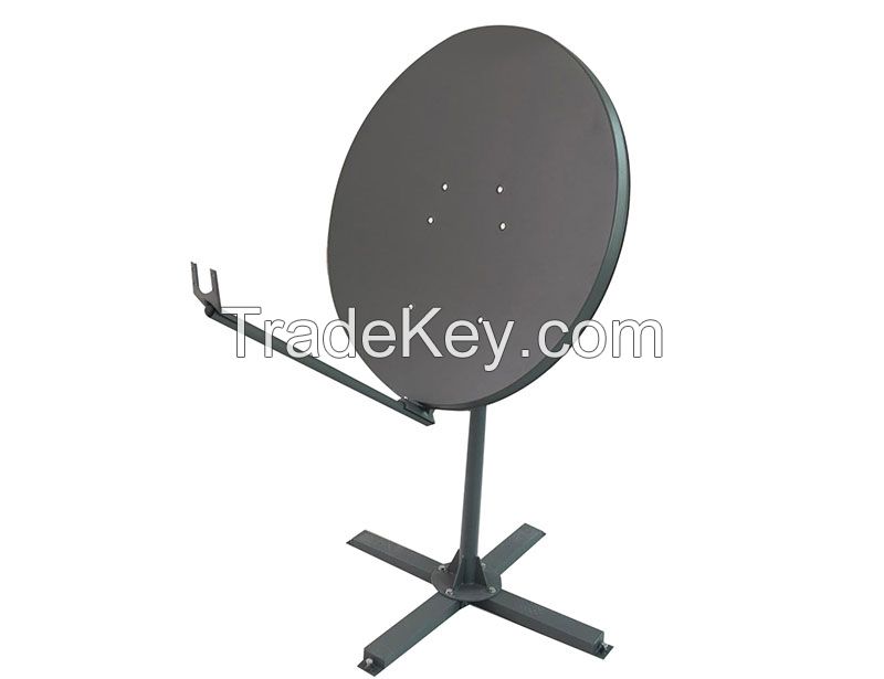 Ku-120cm steel VSAT satellite dish with easy angle adjustment