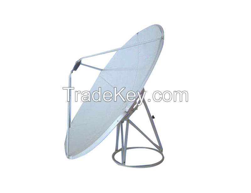 Six Panel Construction Satellite Dish Antenna For Reception Of c Band