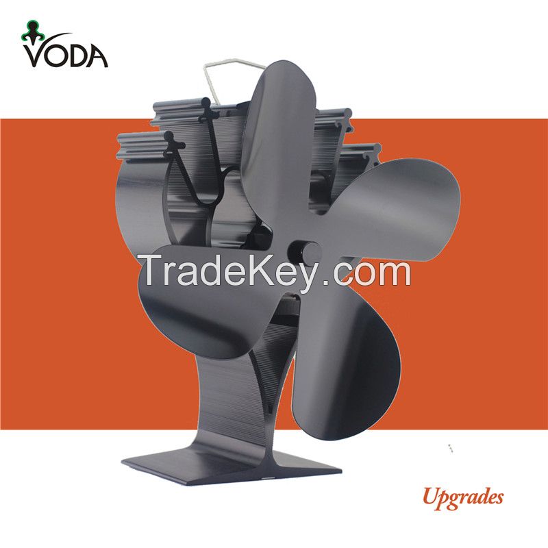 VODA Small stove fan, heat powered wood stove fan