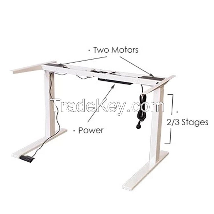 Dual Motor Electric lifting Office Tables Gaming Standing Computer PC Height Adjustable Desk