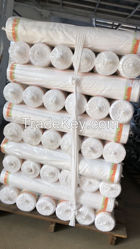 Bedsheet fabric Bleached white with waterproof 